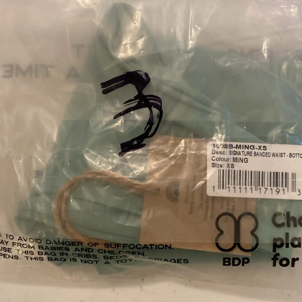 Toast swim x free people SIGNATURE BANDED WAIST - BOTTOM MING green size‎ XS nwt